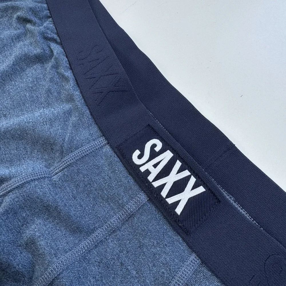 SAXX Boxer Briefs Blue Ballpark Pouch Mens 3XL Ultra Super Soft BB Fly NWT
